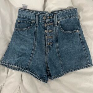 Levi’s high waisted mom shorts